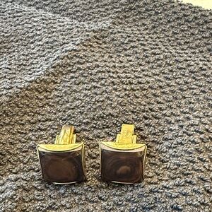Hugo Boss Gold and Brown Cufflinks, not sure exact brand